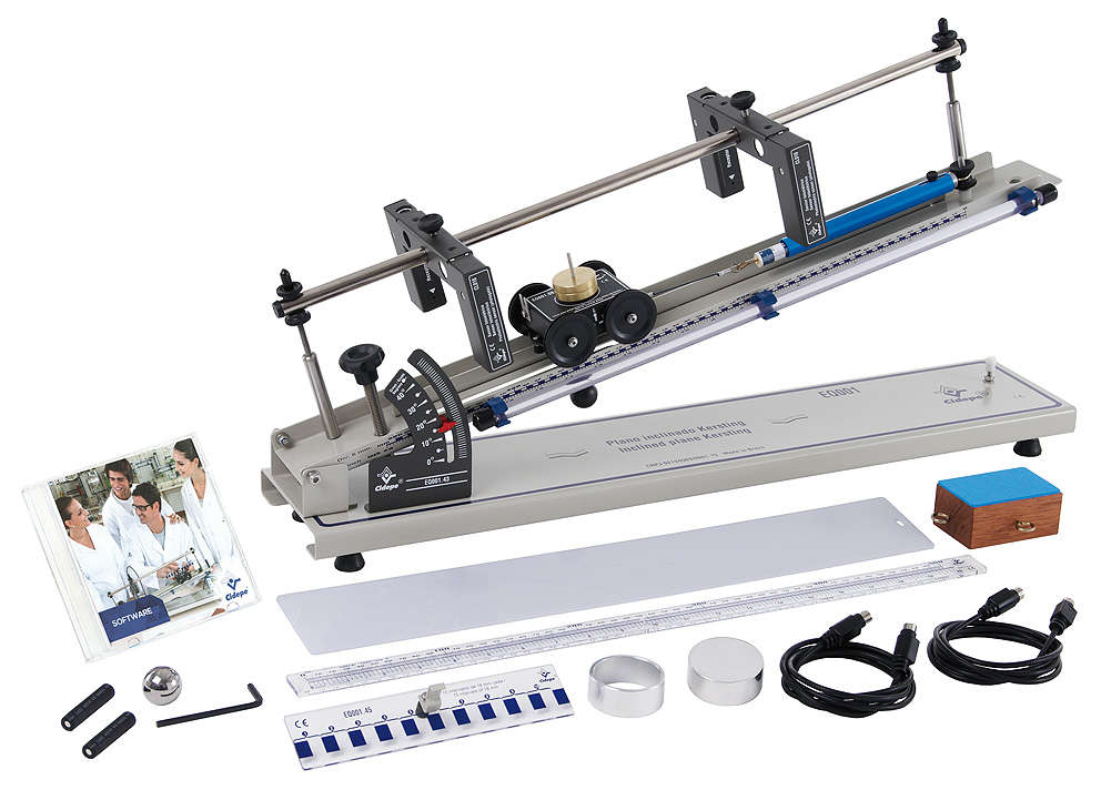 Cidepe EQ801 · Plano inclinado con sensores y software