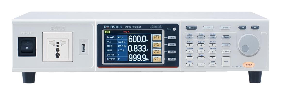 Instek APS-7000 · Fuente de poder AC programable