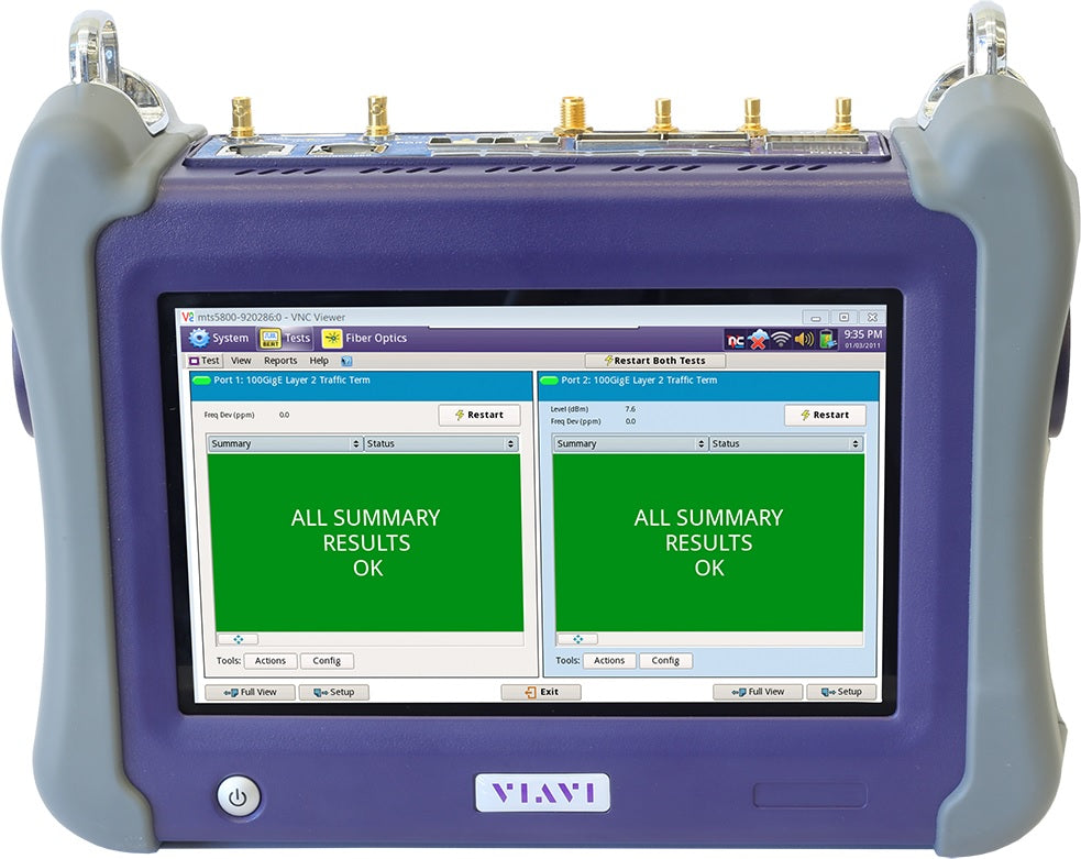 Viavi MTS-5800-100G · Tester de red portátil hasta 100G