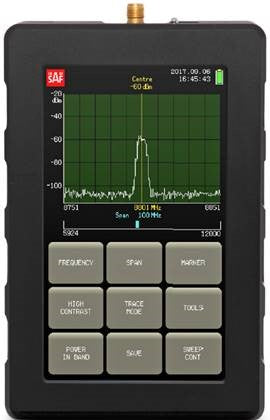 SAF Tehnika J0GSAP1111 · Analizador de espectro compacto, 6-12 GHz