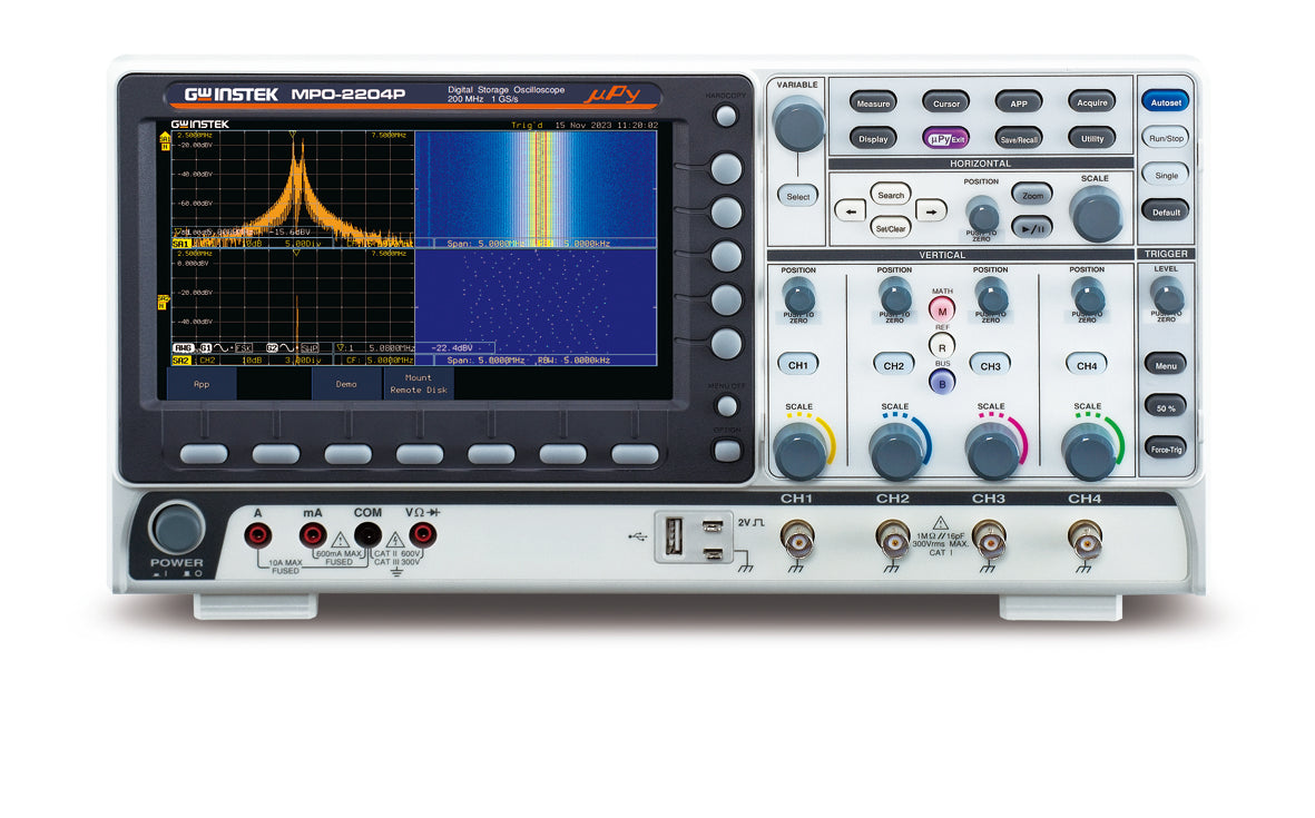 Instek MPO-2000 / MP2-PRO · Osciloscopio multifunción programable