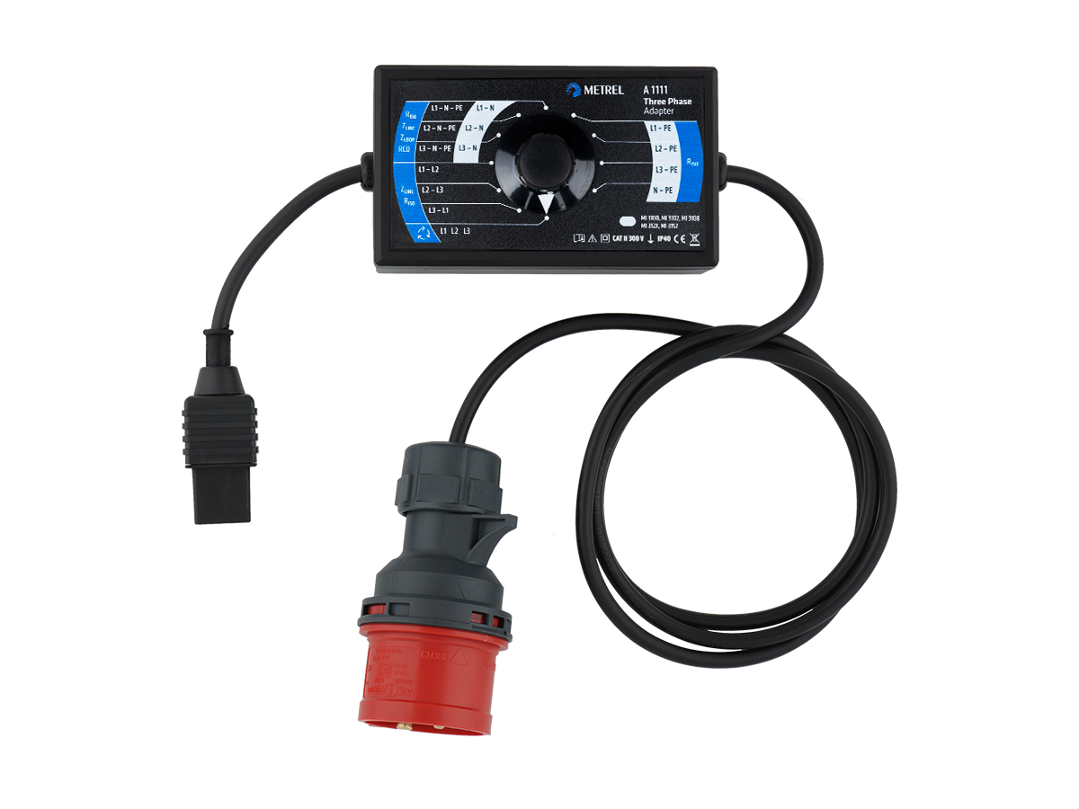 Metrel A 1111 · Adaptador trifásico con selector