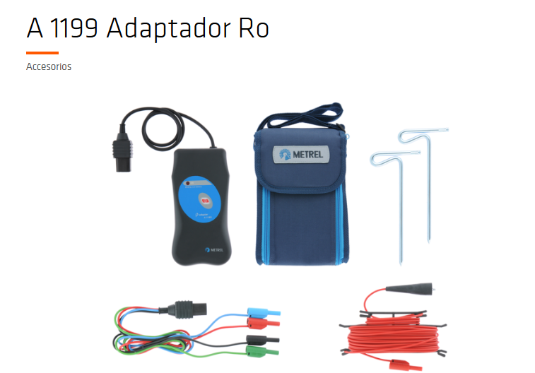 Metrel A 1199 Ro-adapter · Adaptador Ro para resistencia de tierra