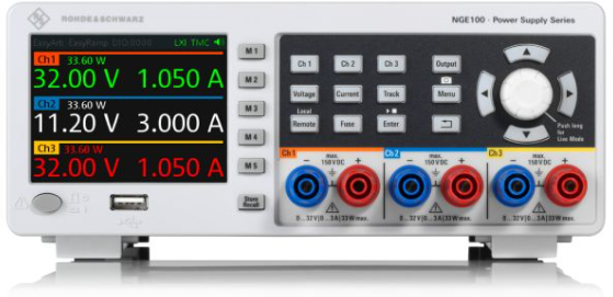 Rohde & Schwarz NGE100B Series · Fuente de alimentación DC de banco