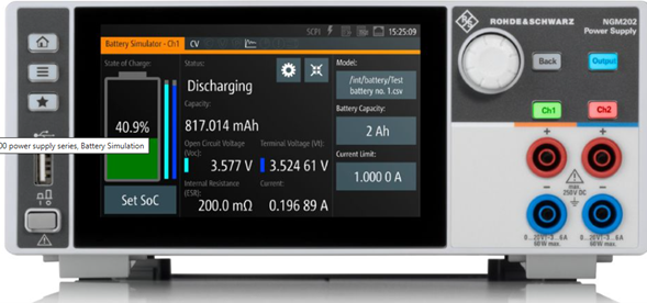 Rohde & Schwarz NGM200 Series · Fuente de alimentación DC de dos
