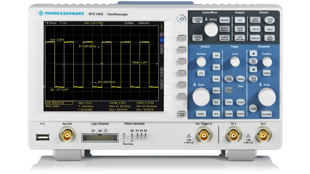 Rohde & Schwarz Serie RTC1000 · Osciloscopio de banco, 50-300 MHz