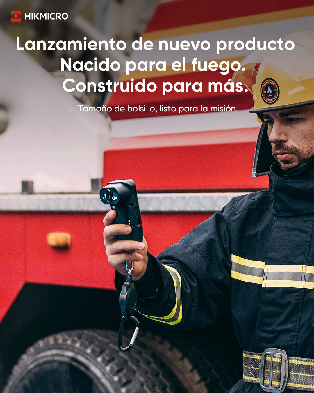 FP21 · Cámara termográfica para bomberos · 256×192 px · -20 a 550 °C