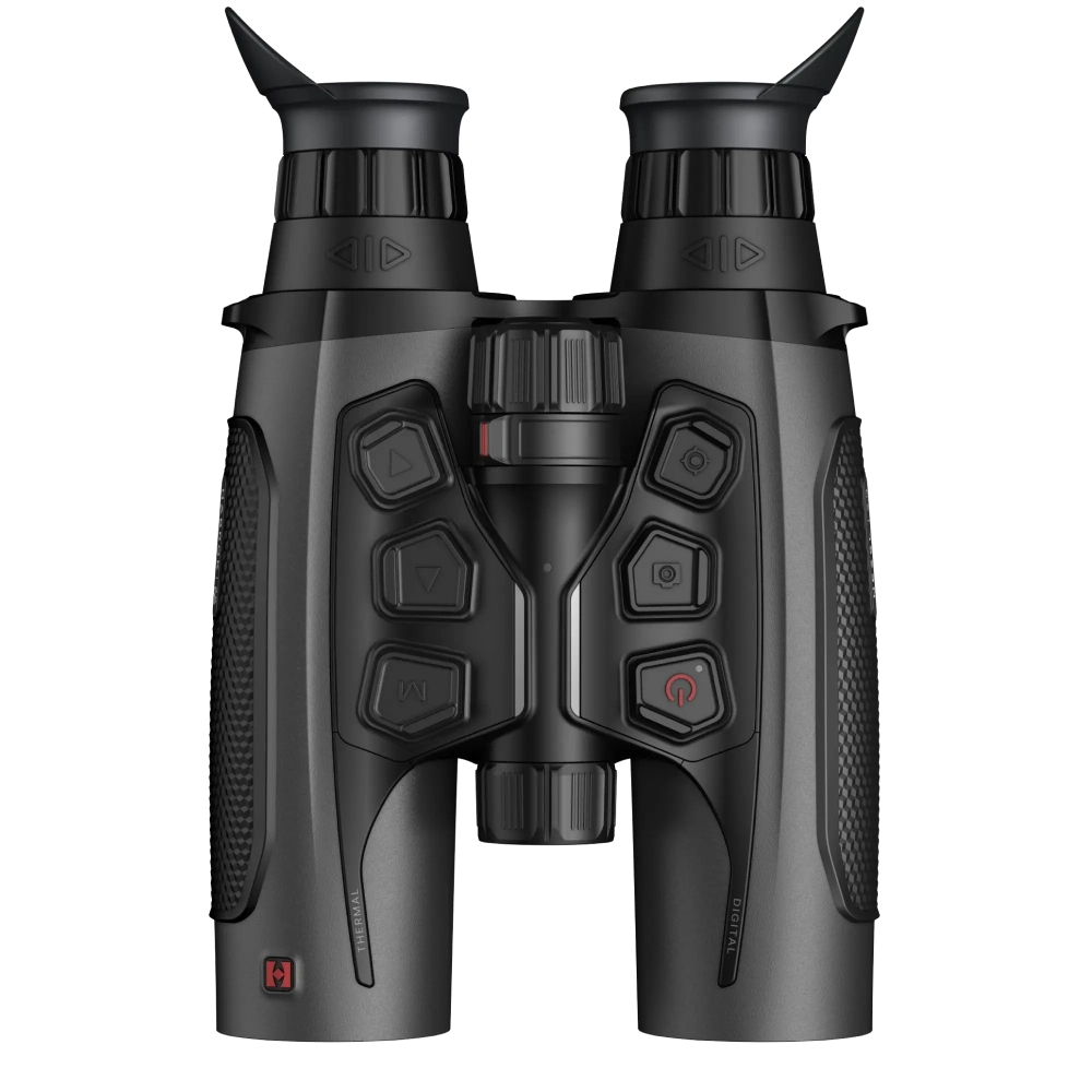 HE25L 2.0 · Binocular térmico multiespectral con LRF · 18 mK · 256×192 px · 1.200 m