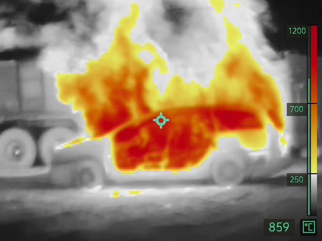 FT31 · Cámara termográfica para bomberos · 384×288 px · -20 a 1.200 °C