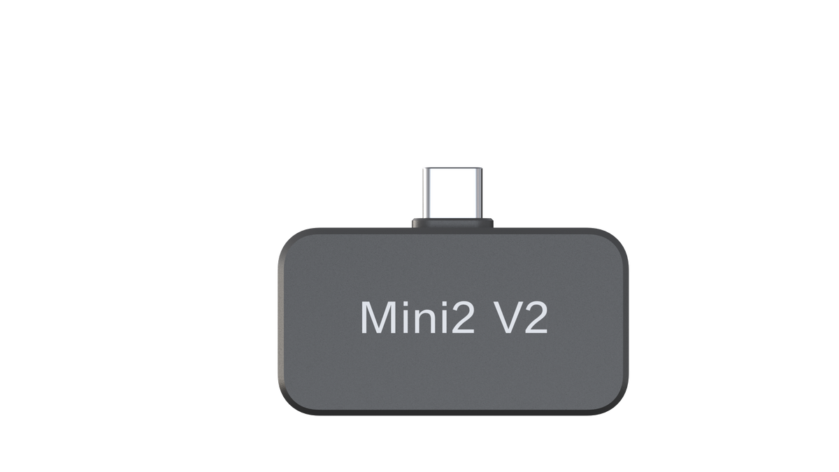Mini2V2 · Cámara térmica para smartphone · 256×192 px · -20 a 400 °C