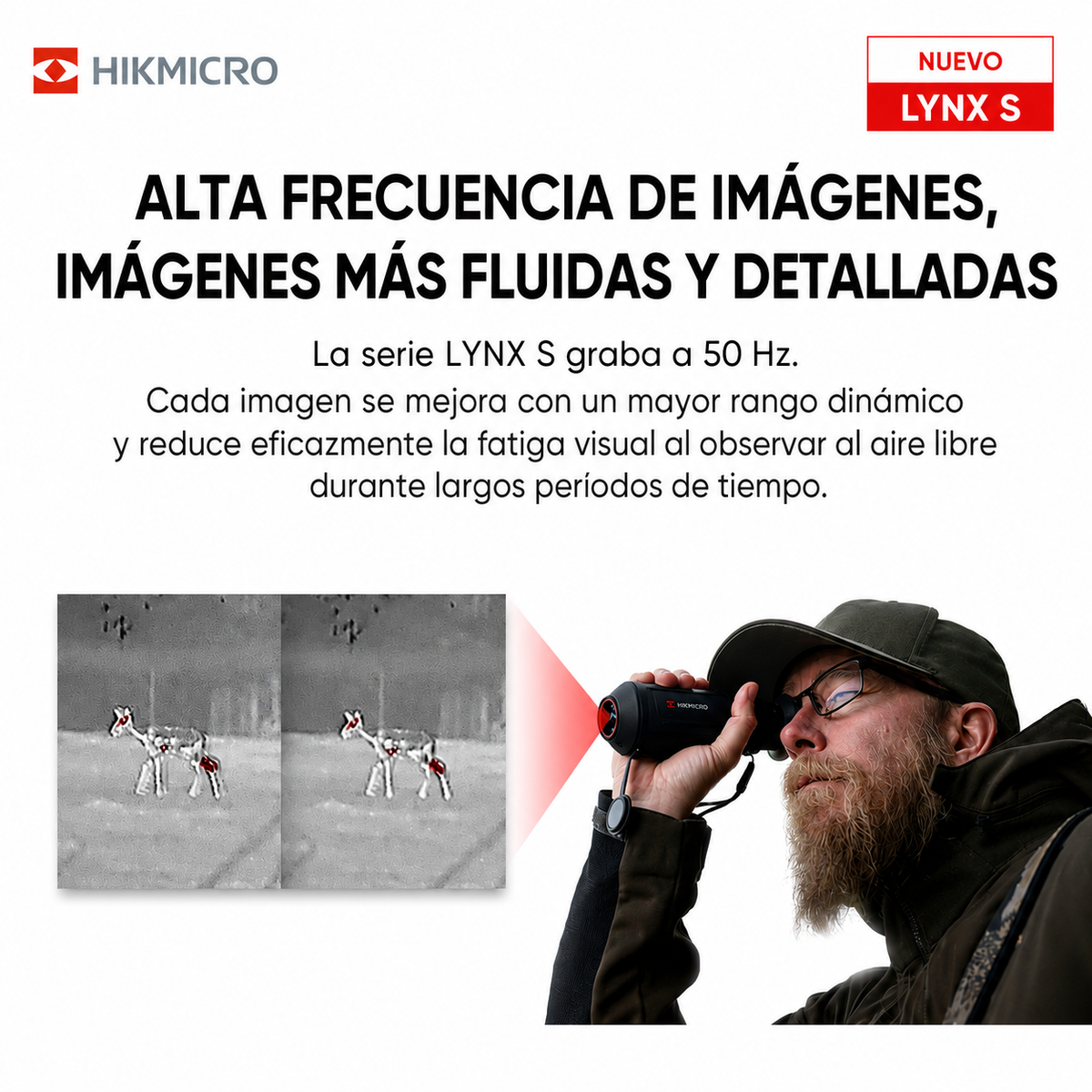 LC06S · Monocular térmico de observación · 160×120 px · 250 m
