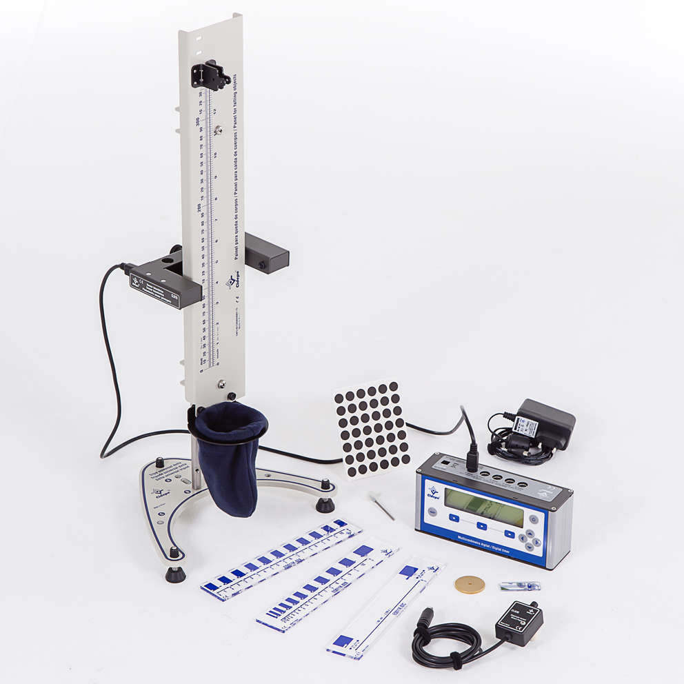 Cidepe EQ235B · Caída de cuerpos con multicronómetro y sensor