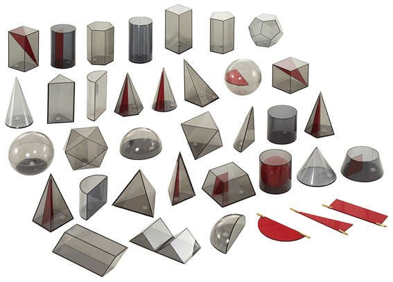 Cidepe MA005.100A · Conjunto de sólidos geométricos, 36 piezas