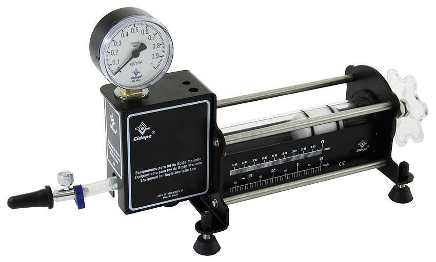 Cidepe EQ037E · Conjunto Boyle-Mariotte horizontal con manómetro