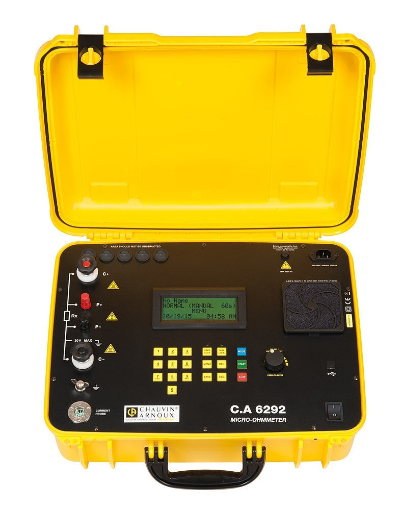 AEMC 6292 · Micróhmetro de 200 A (baja resistencia)
