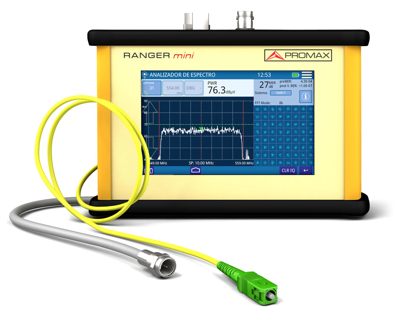 Promax Ranger Mini · Medidor de campo RF, CATV, DOCSIS y fibra óptica