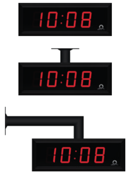 Mobatime DC574RNNPOE · Reloj digital LED de 4 dígitos, NTP/PoE