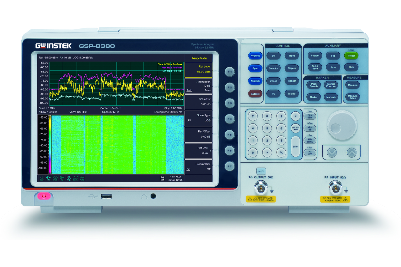 Instek GSP-8000 · Analizador de espectro hasta 8 GHz