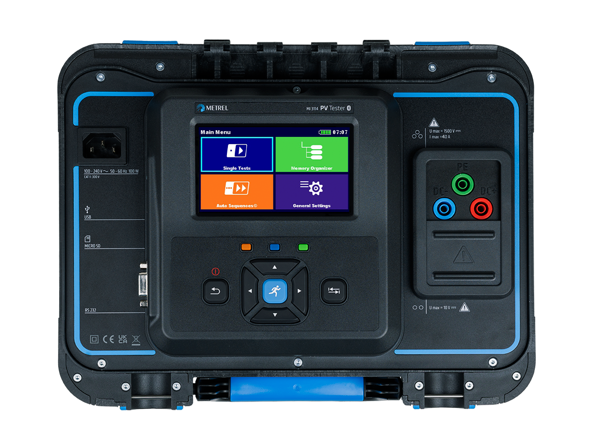 Metrel MI 3114 PV Tester · Verificador de instalaciones fotovoltaicas