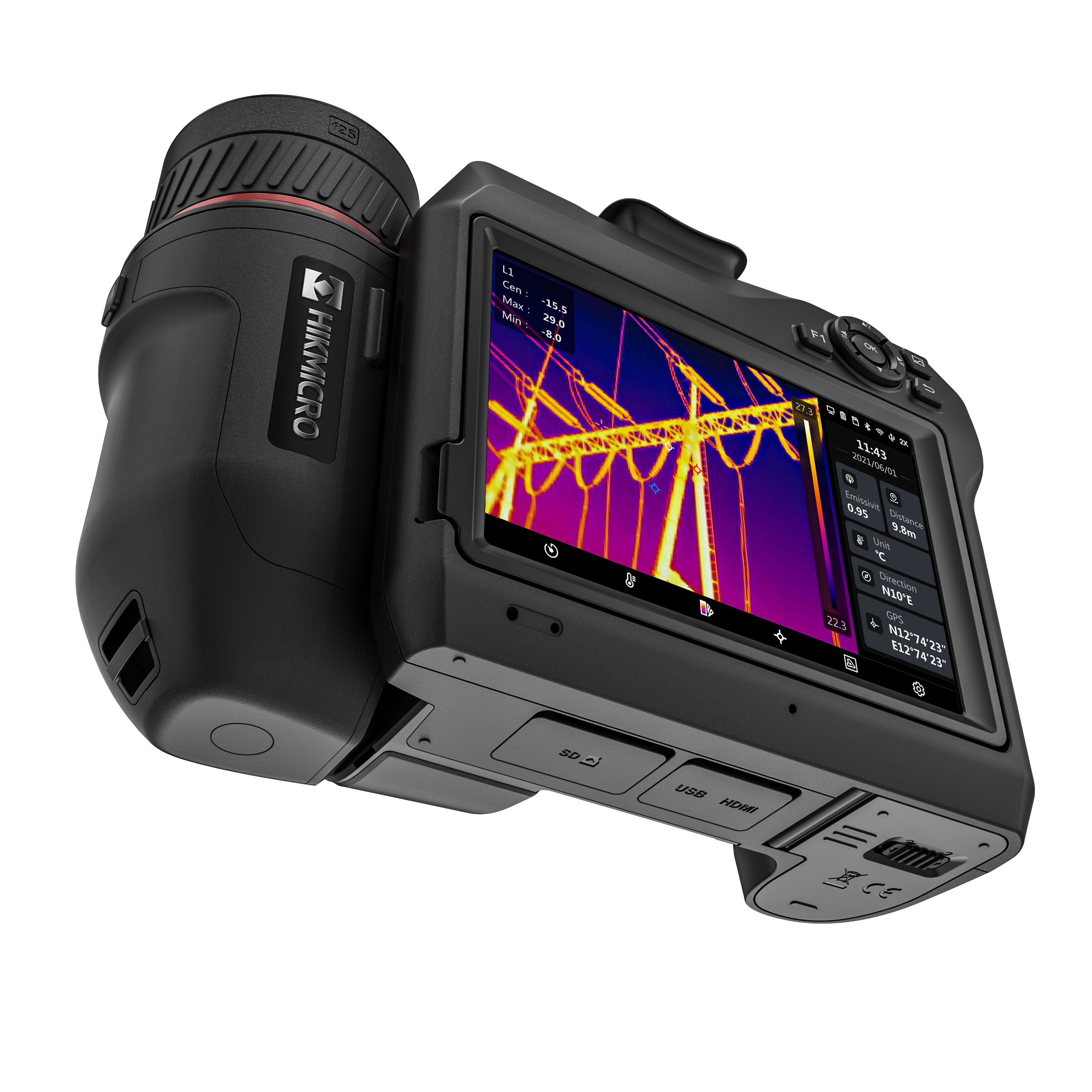 SP120H · Cámara termográfica megapíxel · 1280×1024 px · -40 a 2.200 °C