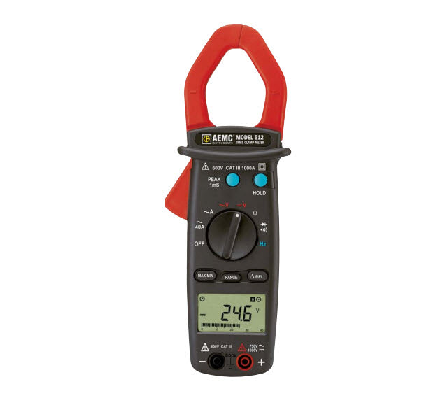 AEMC 511/514 · Pinza amperimétrica de 1.000 A AC/DC