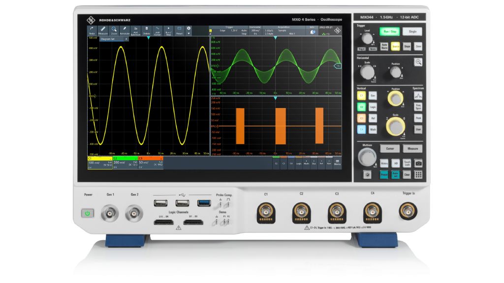 Rohde & Schwarz Serie MXO4 · Osciloscopio de banco, hasta 1,5 GHz