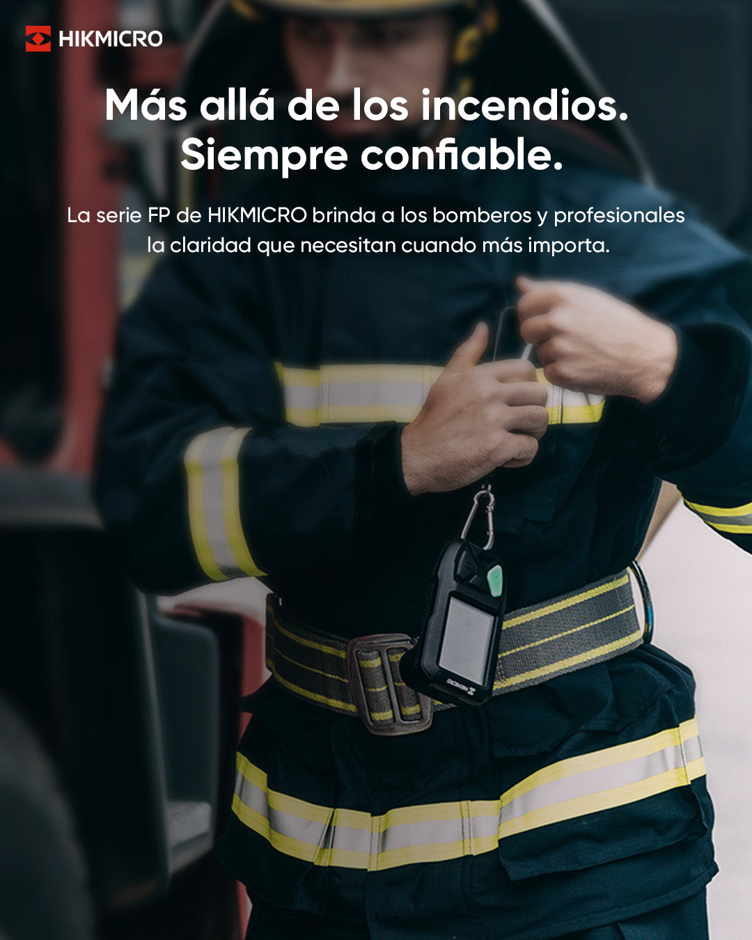 FP21 · Cámara termográfica para bomberos · 256×192 px · -20 a 550 °C
