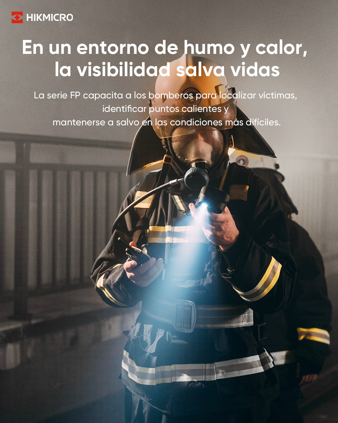 FP21 · Cámara termográfica para bomberos · 256×192 px · -20 a 550 °C