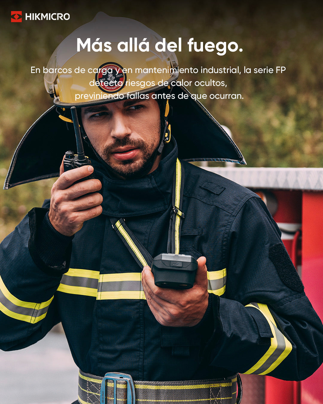 FP21 · Cámara termográfica para bomberos · 256×192 px · -20 a 550 °C