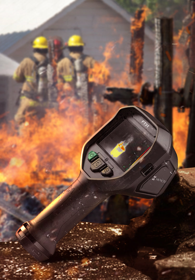 FT31 · Cámara termográfica para bomberos · 384×288 px · -20 a 1.200 °C