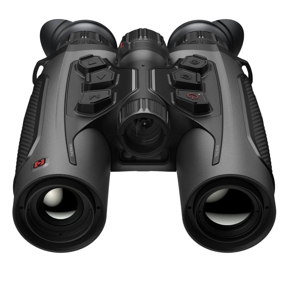 HE25L 2.0 · Binocular térmico multiespectral con LRF · 18 mK · 256×192 px · 1.200 m
