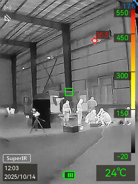 FP21 · Cámara termográfica para bomberos · 256×192 px · -20 a 550 °C