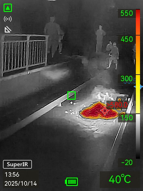 FP21 · Cámara termográfica para bomberos · 256×192 px · -20 a 550 °C