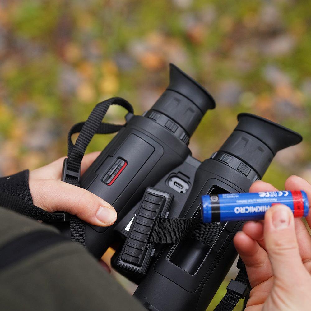 HH35LN · Binocular térmico multiespectral con LRF · 384×288 px · 1.800 m