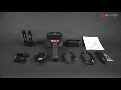 Video oficial de HIKMICRO: unboxing de la cámara acústica AI56 y recorrido por sus partes